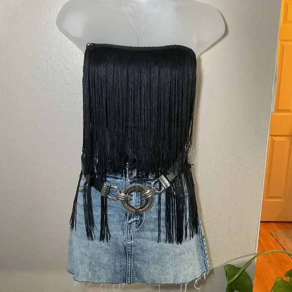 FRINGE CROP TOP - Picture 1 of 10
